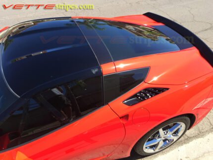 Torch red C7 Corvette stingray halo blackout halo and rear