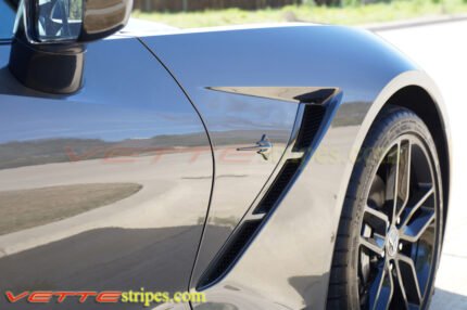 Shark gray C7 corvette stingray side spear