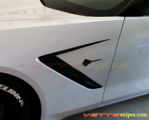 White C7 corvette stingray side spear