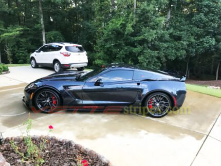 Night Race Blue C7 Corvette Z06 with C7R side stripes