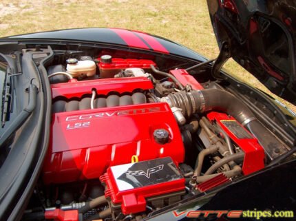 C6 Corvette Z06 Grand Sport red fender hash mark stripe