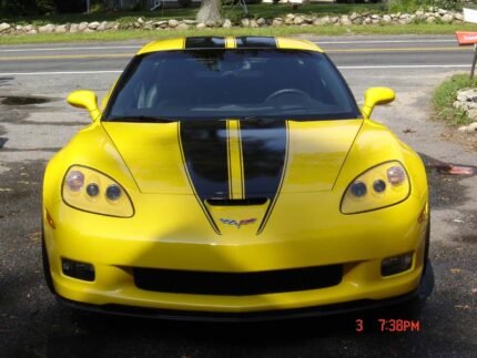 C6 Corvette Z06 Grand Sport yellow with black ME1 stripes