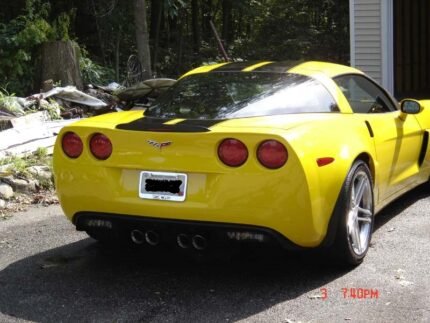 C6 Corvette Z06 Grand Sport yellow with black ME1 stripes