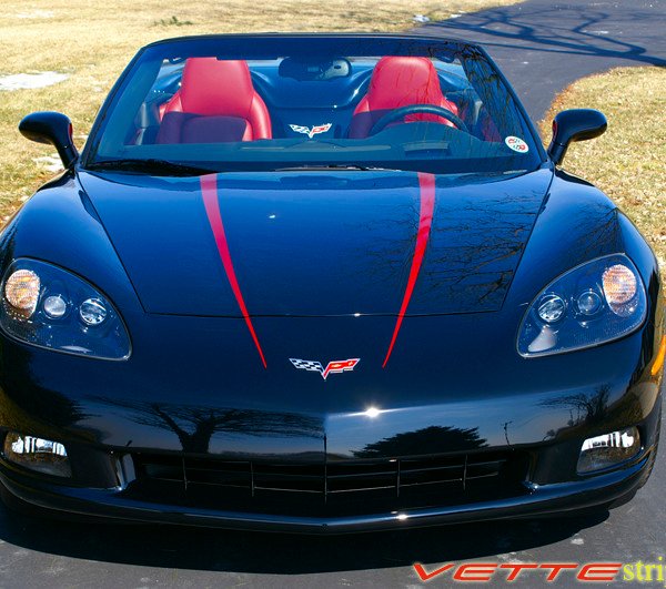 C6 Hood Spear Stripe 2 - VetteStripes.com