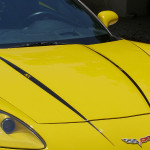 C6 Corvette Hood Spear Stripe 1 - fit all C6 models