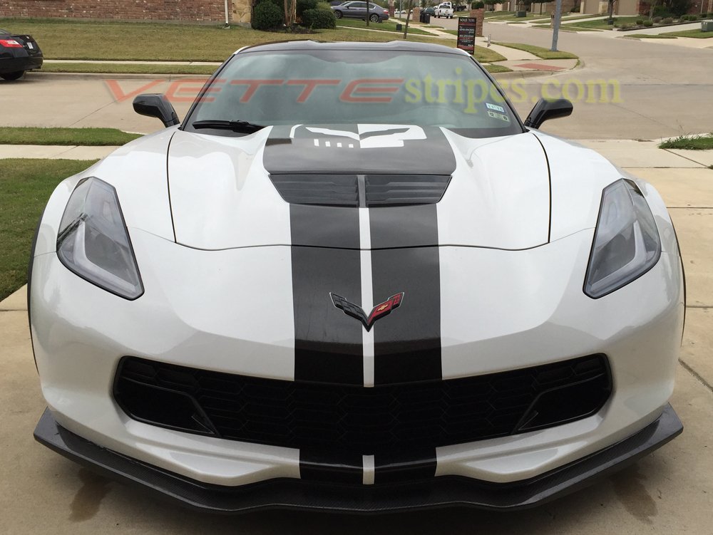 C7 Corvette Z06 GM Full Length Racing Stripes - VetteStripes.com