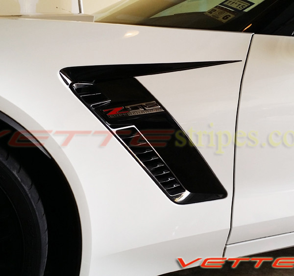 C7 Corvette Side Vent Spears for Z06 - pair - VetteStripes.com