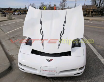 White C5 with black super hood spear