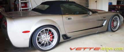 C5 Corvette black side graphic stripe style 3