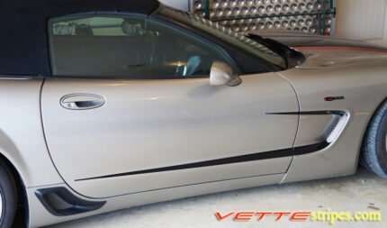 C5 Corvette black side graphic stripe style 3