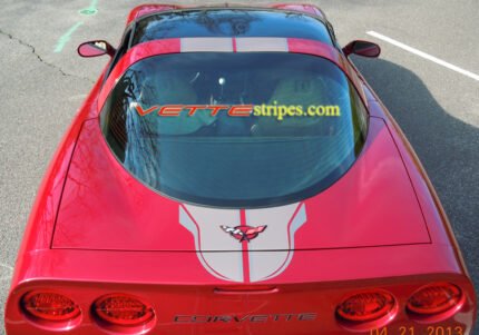 C5 Corvette mag red with light briar brown and charcoal SE3 stripe