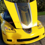 2006 - 2013 Yellow C6 Z06 with 3M brush black titanium and optional C6 style carbon fiber jake