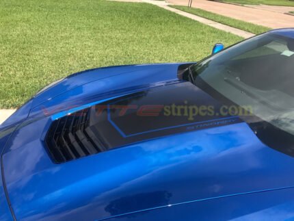 Laguna blue C7 Stingray with carbon flash stinger stripe 2 and optional Stingray letters