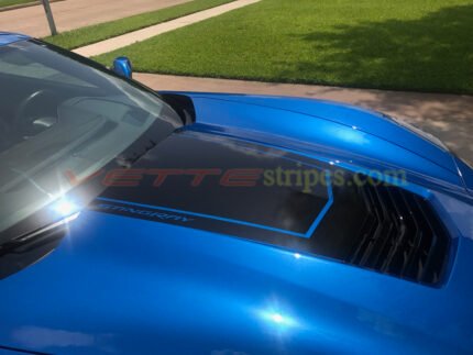 Laguna blue C7 Stingray with carbon flash stinger stripe 2 and optional Stingray letters