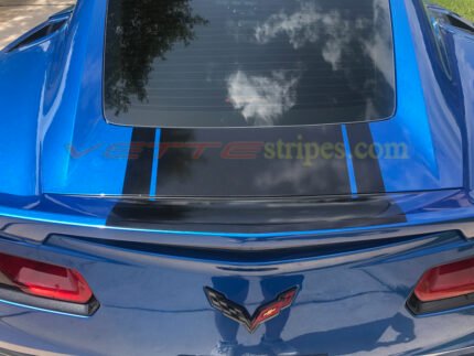 Laguna blue C7 Stingray with rear carbon flash stinger stripe 2