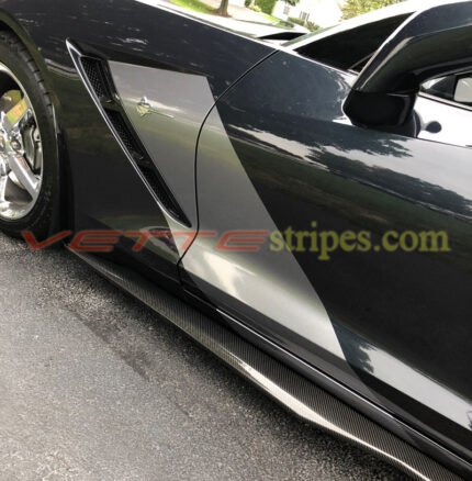 C7 Stingray with C7R wider side stripes in 3M 1080 Anthracite