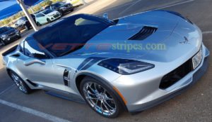 2017 C7 Corvette Grand Sport with metallic dark charcoal grand sport hash marks