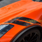 2018 C7 Corvette Grand Sport OEM fender hash marks in 3M 1080 carbon flash