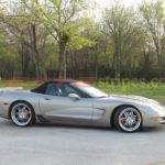 Pewter C5 Corvette with metallic silver C1 side stripe