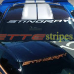 C7 Corvette Stingray windshield letter decal