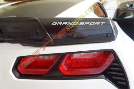 C7 Corvette Grand Sport rear spoiler letter in one color