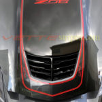 Shark Grey C7 Z06 with red LT4 stripes and optional stinger stripe