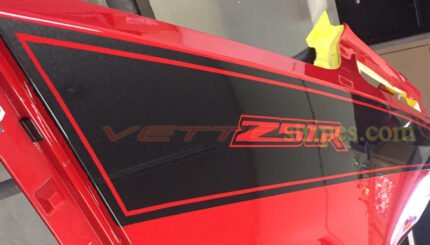 Z51.R custom emblem on a side stripe decal