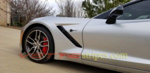 C7 corvette quarter panel Corvette Racing letter decal