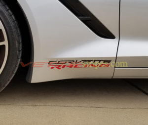 C7 corvette quarter panel Corvette Racing letter decal