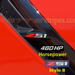 C7 Corvette stingray Z51 fender vent decal 2 styles