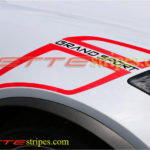 C7 Corvette Grand Sport 65 conbon fiber fender hash marks with grand sport script