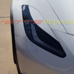White C7 Corvette with white headlight eyelid