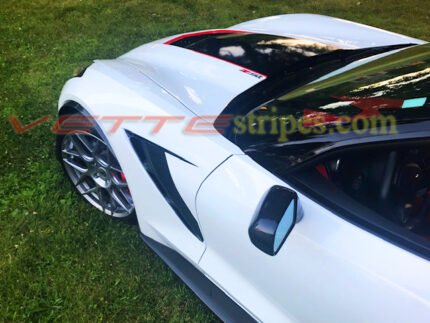 C7 Corvette Stingray Side vent spear stripe extension