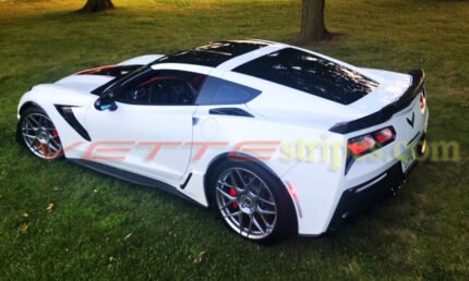 C7 Corvette Stingray Side vent spear stripe extension