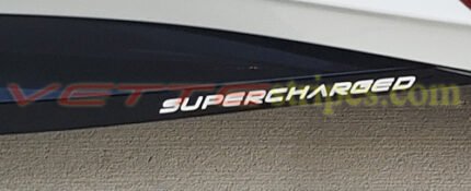 C7 Corvette Z06 side skirt supercharged letter decals