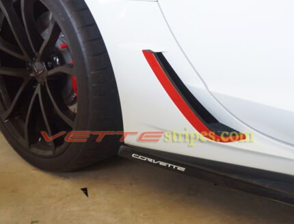 C7 Corvette Z06 side skirt letter decals