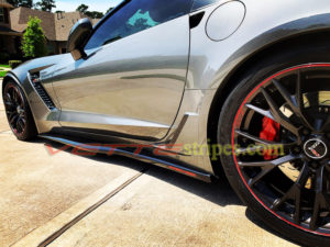 C7 Corvette Z06 side skirt supercharged letter decals