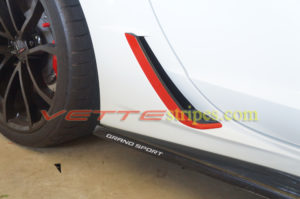 C7 Corvette grand sport side skirt letter decals
