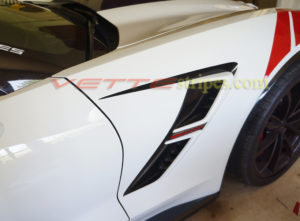 C7 corvette grand sport side spear in 3M 1080 carbon flash