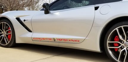 C7 Corvette lower door panel Corvette Racing letter decal