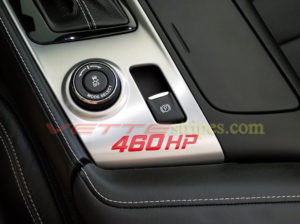 C7 Corvette center console 460 HP in 3M red brake caliper