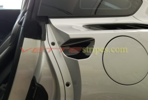 C7 corvette door handle protector in 3M 1080 gloss carbon flash