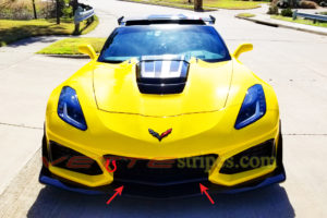 C7 Corvette ZR1 front air dam blackout
