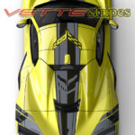 Accelerate Yellow C8 Corvette Stingray R jake stripes