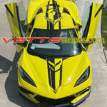 Acellerate Yellow C8 Corvette Stinger R jake stripes