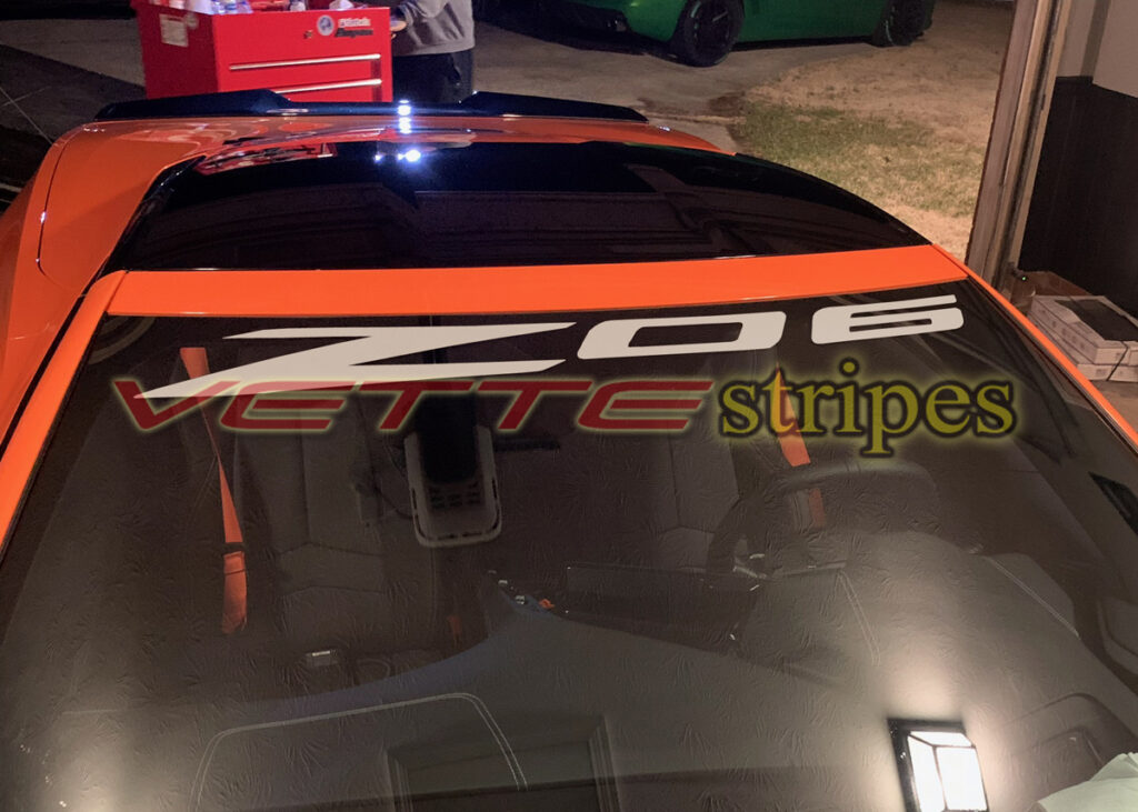 C8 Corvette Windshield Script Decals Archives - Vettestripes