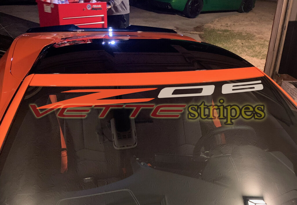 C8 Corvette Windshield Script Decals Archives - Vettestripes