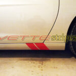 Blade silver C6 Corvette rocket panel hash stripes