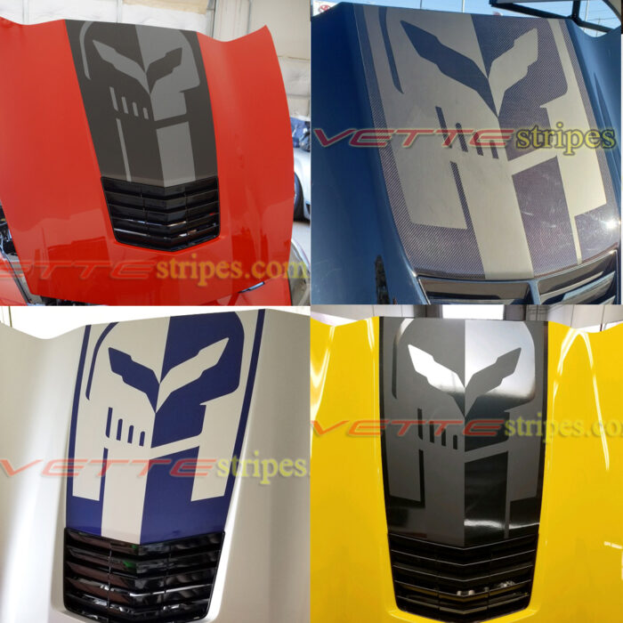 C7 Corvette jake skull hood decal stripe graphic