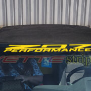 C7 Corvette Grand Sport Z07 performance windshield script decal sticker